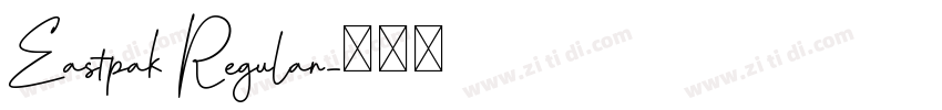 Eastpak Regular字体转换